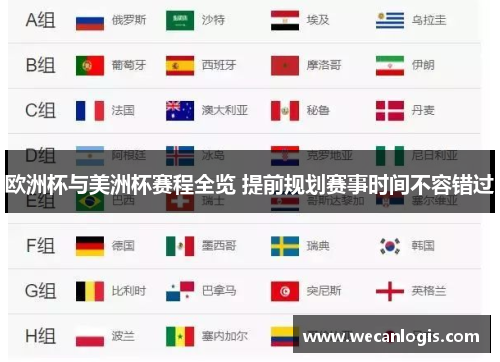 欧洲杯与美洲杯赛程全览 提前规划赛事时间不容错过